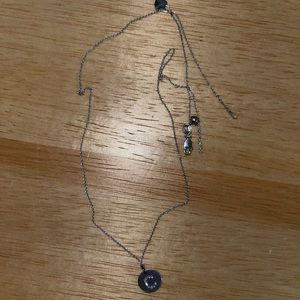 La Soula sterling silver C necklace